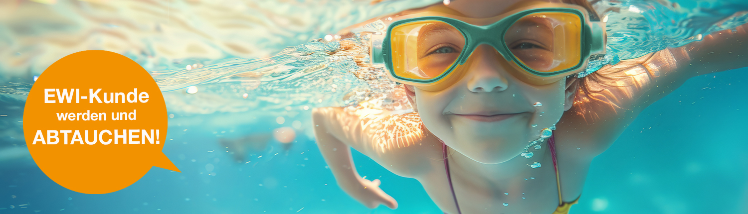 Kind Hallenbad Tauscherbrille Neukundenaktion